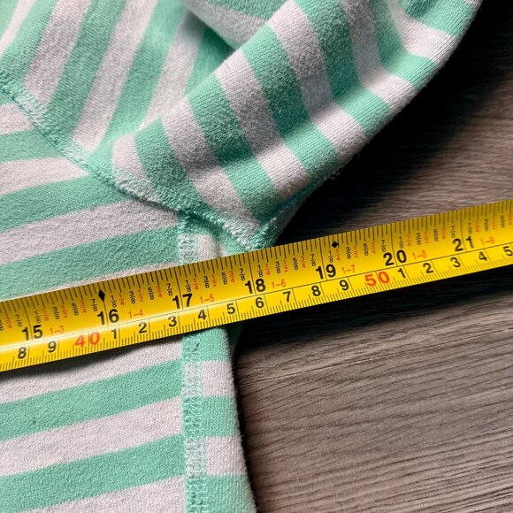 Lululemon Women's Scuba Full-Zip Hoodie - Green / White Striped - Picture 5 of 6